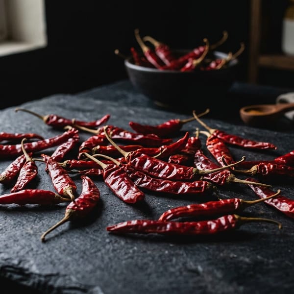 Whole Red Chilli dried hot spice